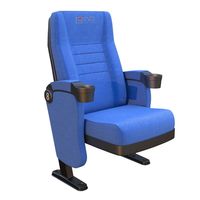Chaise de cinéma moderne 3D de luxe avec porte-gobelet mobilier de théâtre pliant pour cinémas et salles haut de gamme