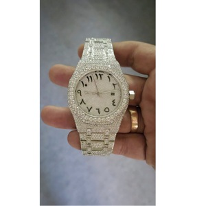 Best Selling Gold Moissanite Diamond <b>Watch</b> for Romantic <b>Vacation</b> or Engagement and Party Wear Available at Export Price - Product Image 1