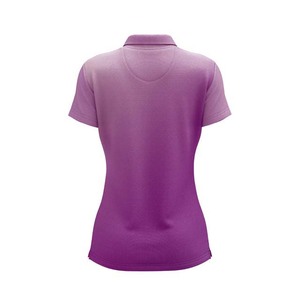 Polo pour femmes grande taille en coton à manches courtes, OEM personnalisé, toutes tailles, vente en gros - Product Image 2