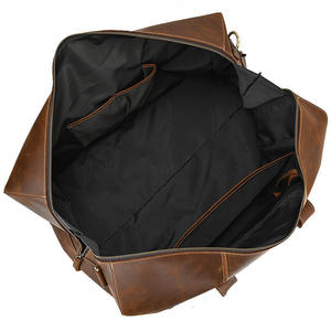 Best Seller Custom Logo Vintage Crazy Horse Leather Duffel Bag Mens <b>Travel</b> Weekend Overnight Luggage Business <b>Holdall</b> Sports Bag - Product Image 5