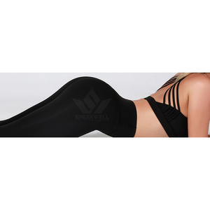 Ensemble de yoga sans couture pour femme : Soutien-gorge de sport dos croisé et leggings taille haute respirants en Spandex et Nylon pour l'entraînement et les activités sportives - Product Image 6