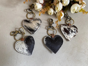 Nouvel arrivage de porte-clés en cuir de vachette porte-clés en cuir de vachette léopard porte-clés élégants porte-clés en fourrure véritable - Product Image 3