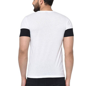 Camiseta para hombre de algodón premium, estilo liso, ideal para streetwear, con logo de marca personalizado. - Product Image 2