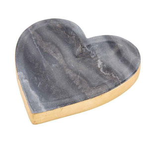 Black Marble Decorative <b>Heart</b> shape Tray Jewelry Ring Organizer Marble Serving Tray At <b>Top</b> Price - Product Image 4