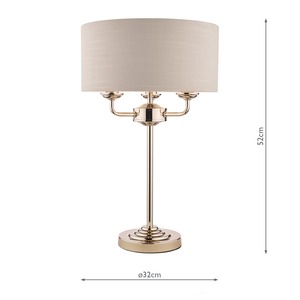 Modern Antique Metal Halogen Bulb Eco-Friendly Table Lamp with White Fabric <b>Drum</b> <b>Shade</b> for Bedroom Bedside Desk <b>Light</b> - Product Image 4