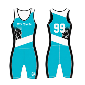 Maillot de compétition de course à rames turquoise et blanc pour homme, sans manches, uniforme de performance, singlet de course, personnalisable, vente en gros, sport d'équipe - Product Image 3