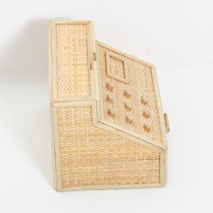 Premium quality sustainable rattan play cashier toy handwoven mini cash register role-play toys - Product Image 5