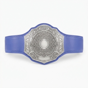 Ceinture de championnat de lutte personnalisée, ceinture de récompense sportive haut de gamme, plaques métalliques personnalisées, sangle en cuir, nom et logo gravés - Product Image 5