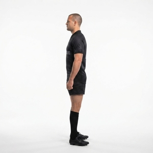 Camiseta de Rugby Personalizada, 92% Poliéster, 8% Elastano, Corte Profesional para Partidos, Uniforme para Equipos de Siete, OEM/ODM - Product Image 3