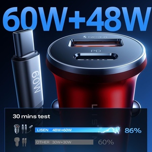 Lisen 48W nhanh chóng sạc xe hơi với 2in1 <span class=keywords><strong>USB</strong></span> C để <span class=keywords><strong>L</strong></span> Cáp Thuốc <span class=keywords><strong>l</strong></span>á nhẹ hơn <span class=keywords><strong>Adapter</strong></span> cho iPhone 16 15 14 13 12 - Product Image 6