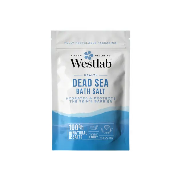 100% garam laut mati murni Epsom Garam Magnesium serpihan garam mandi 1kg alergi kulit dan relaksasi otot