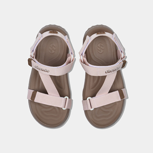 Sandales à brides en T pour femmes, dessus en textile rose, semelle EVA, respirantes, décontractées, été, bout ouvert, fermeture à boucle - Product Image 6