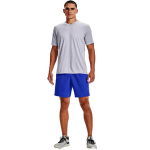 Camiseta de Manga Corta para Hombre, Color Gris Claro, Cuello Redondo, Corte Regular, Tejido Jersey de Secado Rápido, Color Sólido, Ropa Casual - Product Image 5