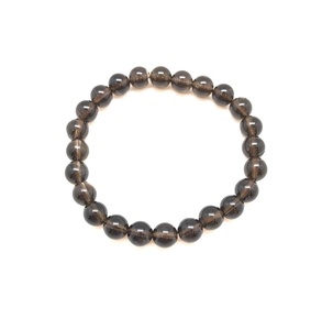 กำไลข้อมือควอตซ์สโมคกี้แบบยูนิเซ็กซ์ หินมุนตาฮะเกรดพรีเมียม ทำมือ ลูกปัดขนาด 8 มม. ของที่ระลึก ของขวัญ หินคริสตัลธรรมชาติ  รูปแบบมาสคอต - Product Image 1