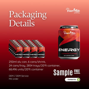 Bebidas energéticas con sabor a fresa natural de 250ml en caja en colores al por mayor de fabricante y proveedor de Vietnam - Product Image 2