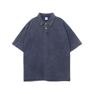 เสื้อโปโลผู้ชายสั่งทำขายส่ง สีพื้น แขนสั้น ผ้าฝ้ายอ๊อกซ์ฟอร์ด กระดุมติด ปกติ ทรงเข้ารูป ผ้าทอเนื้อผ้ากันยับ - Product Image 2