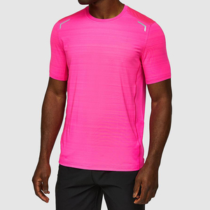 High Quality Men's Sweatshirts <b>Reflective</b> Strip Fitness Activewear <b>Tops</b> Custom Logo Athletic Gym T-Shirts - Product Image 3