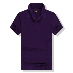Polo de Manga Corta Negro para Hombre, Color Sólido, Tejido de Punto, Corte Regular Informal, Diseño con Botones - Product Image 2