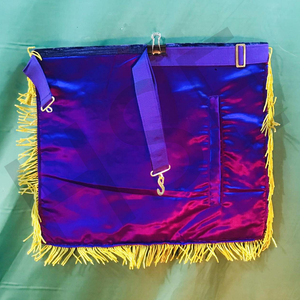 Tablier maçonnique violet de haute qualité - Product Image 5