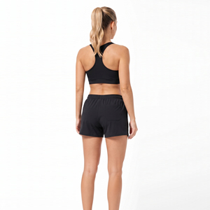 Shorts de sport tricotés pour femmes, taille mi-haute, avec cordon de serrage et poches latérales, pour la gym et la course à pied - Product Image 5