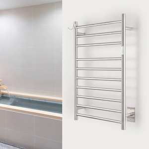 Modern Gold Metal Towel Stand Square Base Vertical <b>Rod</b> Rust Resistant Bathroom Storage <b>Holder</b> Minimalist Design Standing Type - Product Image 4