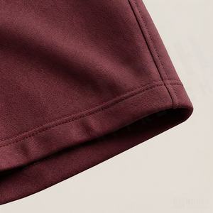 Nouveauté 2025 – Short long léger pour homme, 100 % coton molletonné, color block contrastant, avec cordon de serrage, doux et confortable pour l'été - Product Image 6