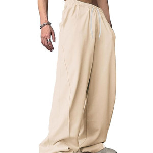 Pantalon de survêtement ample pour homme avec taille élastique et cordon de serrage, coupe large, décontracté, avec poches - Product Image 6