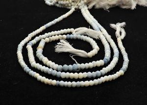 ลูกปัดโอปอลสีน้ำเงินทรงรอนเดลเหลี่ยมเพชรพลอยขนาด 5-5.5 มม. ลูกปัดพลอยโอปอลสีน้ำเงิน ลูกปัดโอปอลทรงรอนเดลแบบหลวมสำหรับทำเครื่องประดับ - Product Image 2