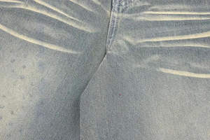 Personalizado fabricante 100% algodón cremallera Fly Denim Shorts Pant hombres Baggy Jean Shorts - Product Image 6