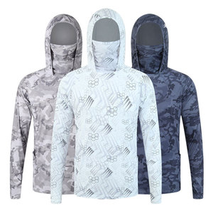 เสื้อเชิ้ตตกปลาแขนยาว ระบายอากาศได้ดี UPF 35 แห้งเร็ว ผลิตจากโพลีเอสเตอร์ 100% ลายหัวใจปรับแต่งได้ สไตล์ลำลองสำหรับฤดูร้อนสำหรับผู้ชาย - Product Image 5