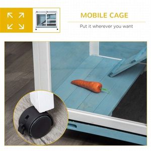 Gabbia per Conigli in Legno, Elegante Recinto per Piccoli Animali - Product Image 4