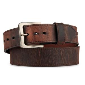 Ceinture en cuir de vache naturel, prix d'usine, boucle en acier inoxydable, style rétro fait main, pour homme, imperméable, largeur 38 cm, usage quotidien - Product Image 2
