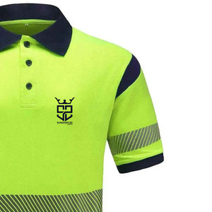 Camiseta Polo de Alta Visibilidad en Oferta, Camiseta de Trabajo Reflectante de Seguridad para la Construcción - Product Image 3