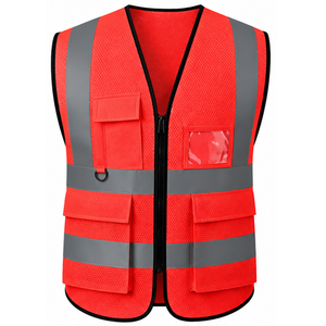 Gilet de sécurité haute visibilité réfléchissant pour hommes, vêtements de travail, fabricant sur mesure, fournisseur en gros, uniforme de chantier et de circulation routière - Product Image 1
