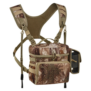 Wholesale Camo Hunting Binocular Harness Chest Pack Rangefinder Pouch Fleece-Lined Rain Cover Adjustable Straps - Product Image 1