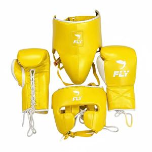 Ensemble de sparring professionnel en cuir de vachette véritable, confortable, avec sangle de poignet réglable, pour boxe, kickboxing, muay thai, unisexe. - Product Image 6