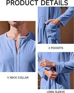 Última Colección 2026: Cómodos Thobes para Hombre, Kaftanes Marroquíes Bordados y Elegantes, Abayas Masculinas, Jubbah Saudíes de Gran Venta para Adultos - Product Image 2