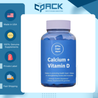 Cápsulas Masticables de Calcio + Vitamina D Sin Gluten, Hechas en EE. UU., Venta al Por Mayor, Excelente Calidad, Marca Privada OEM, 60 Unidades, Para Adultos
