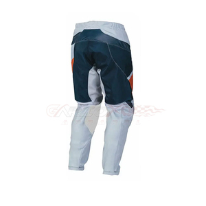 CarbonxO Apparel Motocross Jersey Men's Long Sleeve Navy Orange White Sublimation Print Breathable Outdoor Racing Gear - Product Image 4