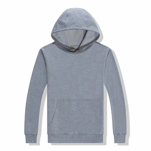 Sweat-shirt à capuche vert foncé pour homme, coupe classique, en coton French Terry, décontracté, avec poche avant, pour l'automne - Product Image 4