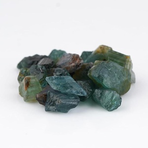 25 pierres précieuses brutes d'indicolite multi-tourmaline sélectionnées à la main, 6-8 mm, cristaux naturels en vrac pour la fabrication de bijoux - Product Image 1