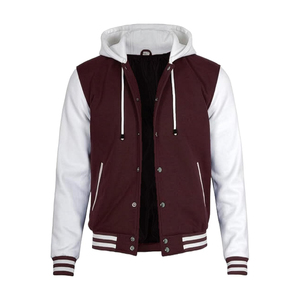 Trendy Custom Winter Varsity <b>Jacket</b> with Bold Premium Wool Leather Design Windproof & <b>Reversible</b> for Stylish Streetwear <b>Men</b> - Product Image 2
