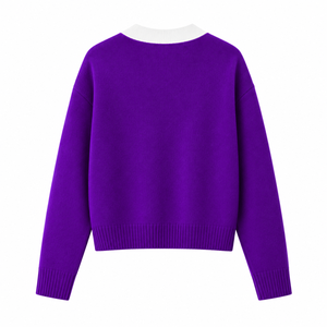 Cárdigan de la Hermandad NCNW para Mujer, Suéter de Punto con Botones y Cuello en V, Bordado con el Escudo, con Bolsillos, Ropa Universitaria Griega - Product Image 4