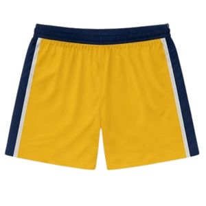 Unisex Yellow Navy Blue Lacrosse Shorts Polyester Lightweight <b>Athletic</b> Uniform Sportswear Team Training Clothing - Product Image 2