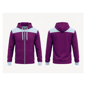 Sudadera con capucha lisa con cremallera completa para estampar, tela polar suave, proveedor mayorista de chaquetas con capucha para entrenamiento deportivo para hombres, mujeres y jóvenes - Product Image 6