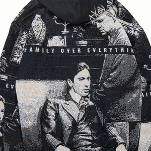 เสื้อฮู้ดซิปพิมพ์ลาย DTG สไตล์สตรีทแวร์สปริงสตรีทแบบอเมริกันลำลองสำหรับผู้ชาย 100% ผลิตตามสั่ง - Product Image 6
