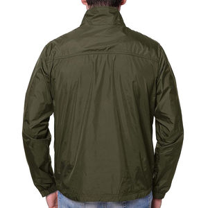 เสื้อแจ็คเก็ตกันน้ำแบบมีฮู้ดสำหรับผู้ชาย ผลิตในปากีสถาน สีส้ม เหมาะสำหรับเดินป่า ตั้งแคมป์ กันลม สำหรับฤดูหนาว - Product Image 5