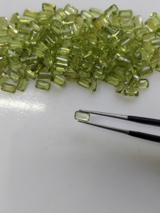 Peridoto Verde Natural, Corte Octogonal de 5x3MM, Gema Suelta de la Mejor Calidad para la Elaboración de Collares - Product Image 4