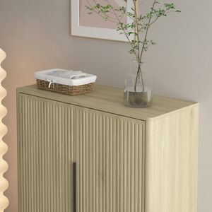 Mobiletto Moderno in Legno per Scarpe con Ripiani Regolabili, Organizzatore per Ingresso, Corridoio e Soggiorno - Product Image 6