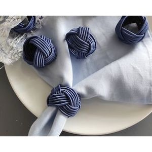 Juego de Anillos para Servilletas de Tela con Diseño de Nudos Artesanales, Accesorio Decorativo Hecho a Mano para Bodas, Eventos y Hostelería - Product Image 3